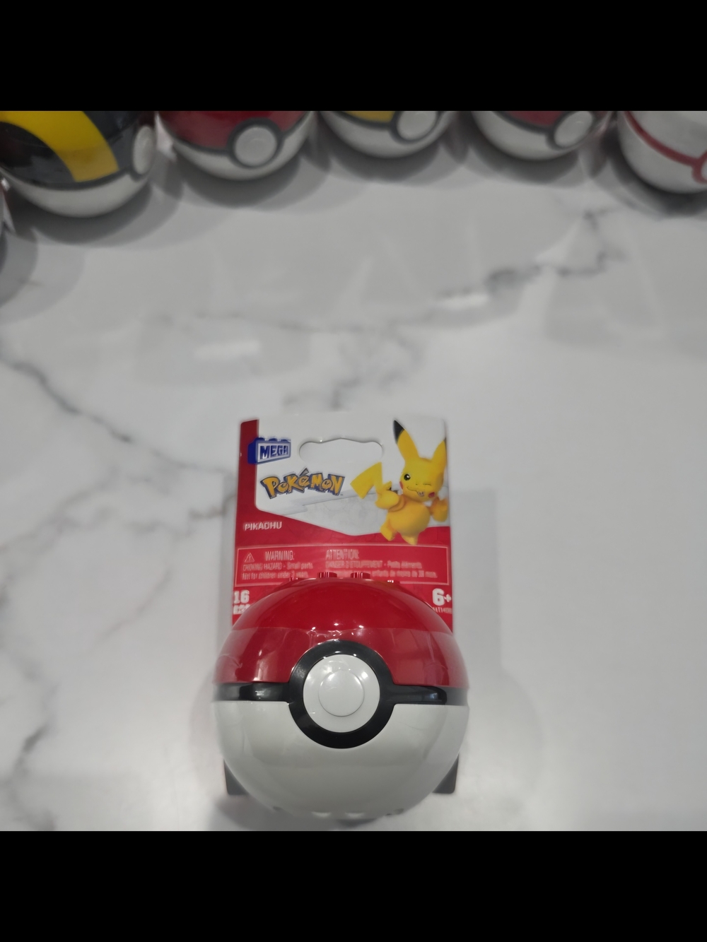 Pokémon Mega Construx Poke Ball Pikachu Building Set 16 Pieces Toy Pokemon